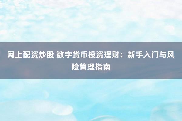 网上配资炒股 数字货币投资理财：新手入门与风险管理指南