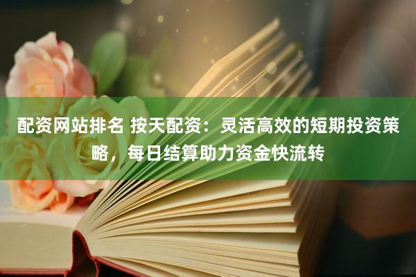 配资网站排名 按天配资：灵活高效的短期投资策略，每日结算助力资金快流转