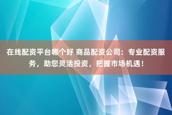 在线配资平台哪个好 商品配资公司：专业配资服务，助您灵活投资，把握市场机遇！