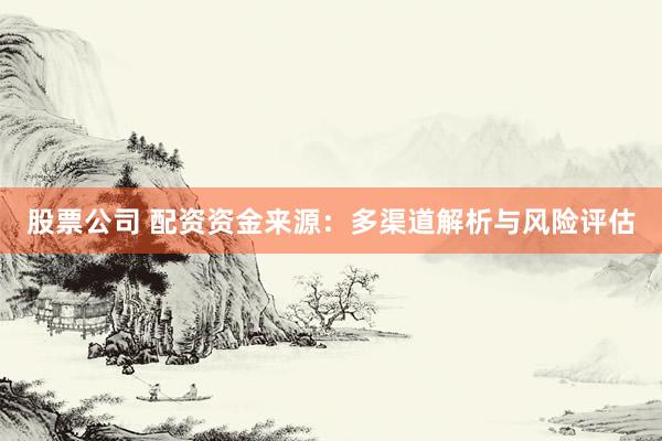 股票公司 配资资金来源：多渠道解析与风险评估