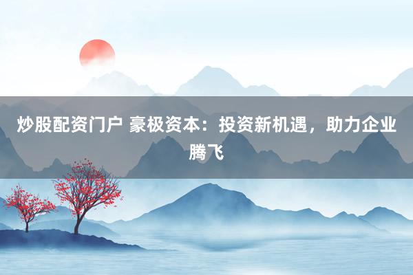 炒股配资门户 豪极资本:投资新机遇,助力企业腾飞