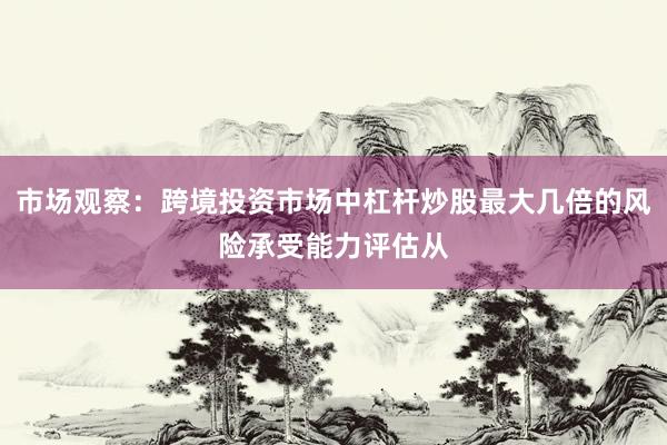 市场观察：跨境投资市场中杠杆炒股最大几倍的风险承受能力评估从